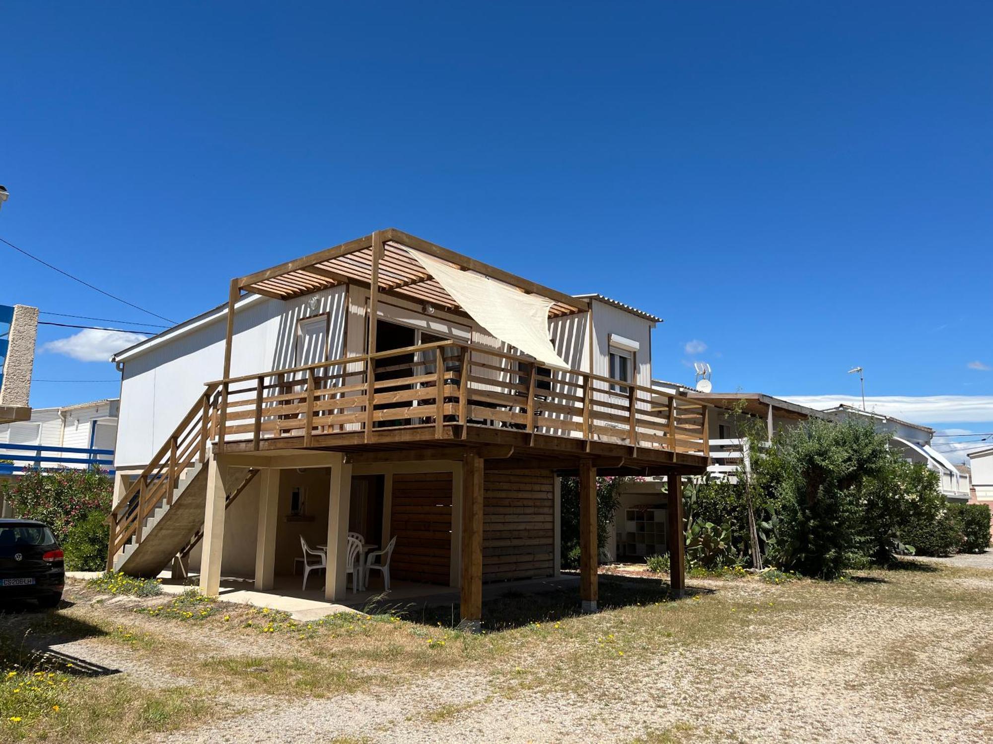 Maison Chalet 200 M De La Plage Climatisation Et Wifi Gruissan Εξωτερικό φωτογραφία